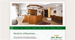 Desktop Screenshot of hotelaltemuenze.de