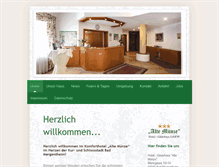 Tablet Screenshot of hotelaltemuenze.de